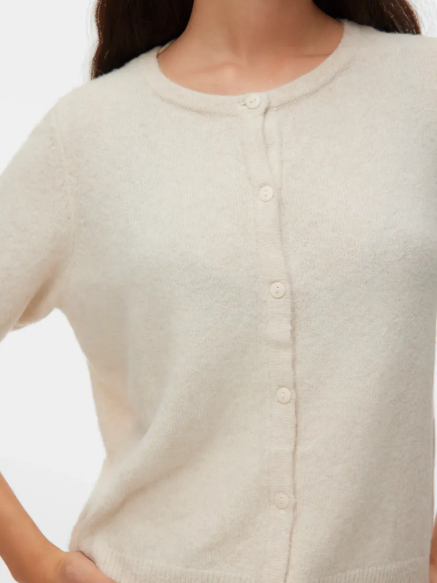 DOFFY CARDIGAN 2/4 ERM - CREAM