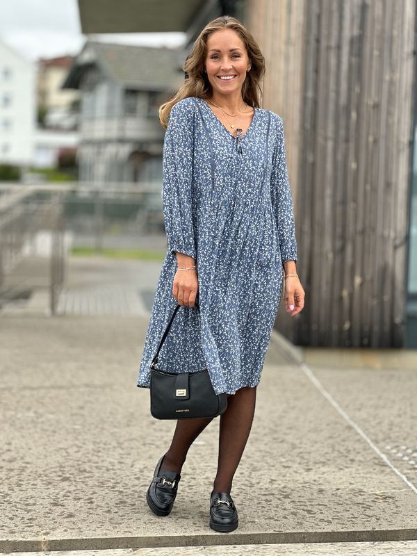ADNEY KJOLE - INDIGO BLUE/OFFWHITE