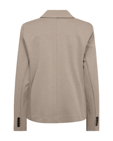 Hovedbilde NANNI RETT KORT BLAZER - TAUPE MELERT