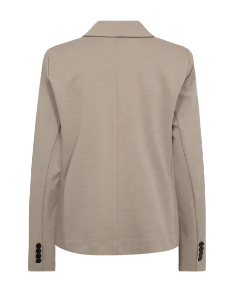 Hovedbilde NANNI RETT KORT BLAZER - TAUPE MELERT