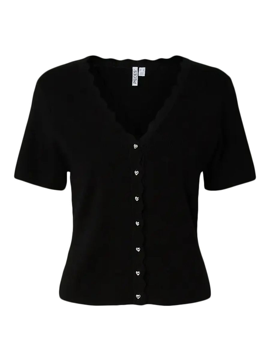 JULINE CARDIGAN 2/4 - SORT