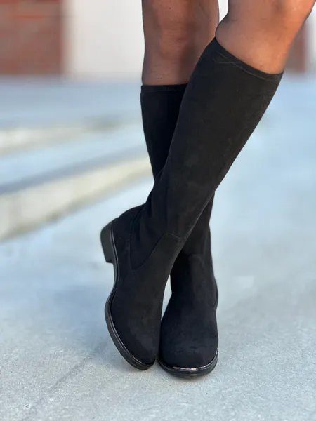 Hovedbilde STØVLETT M/STRETCH - SORT