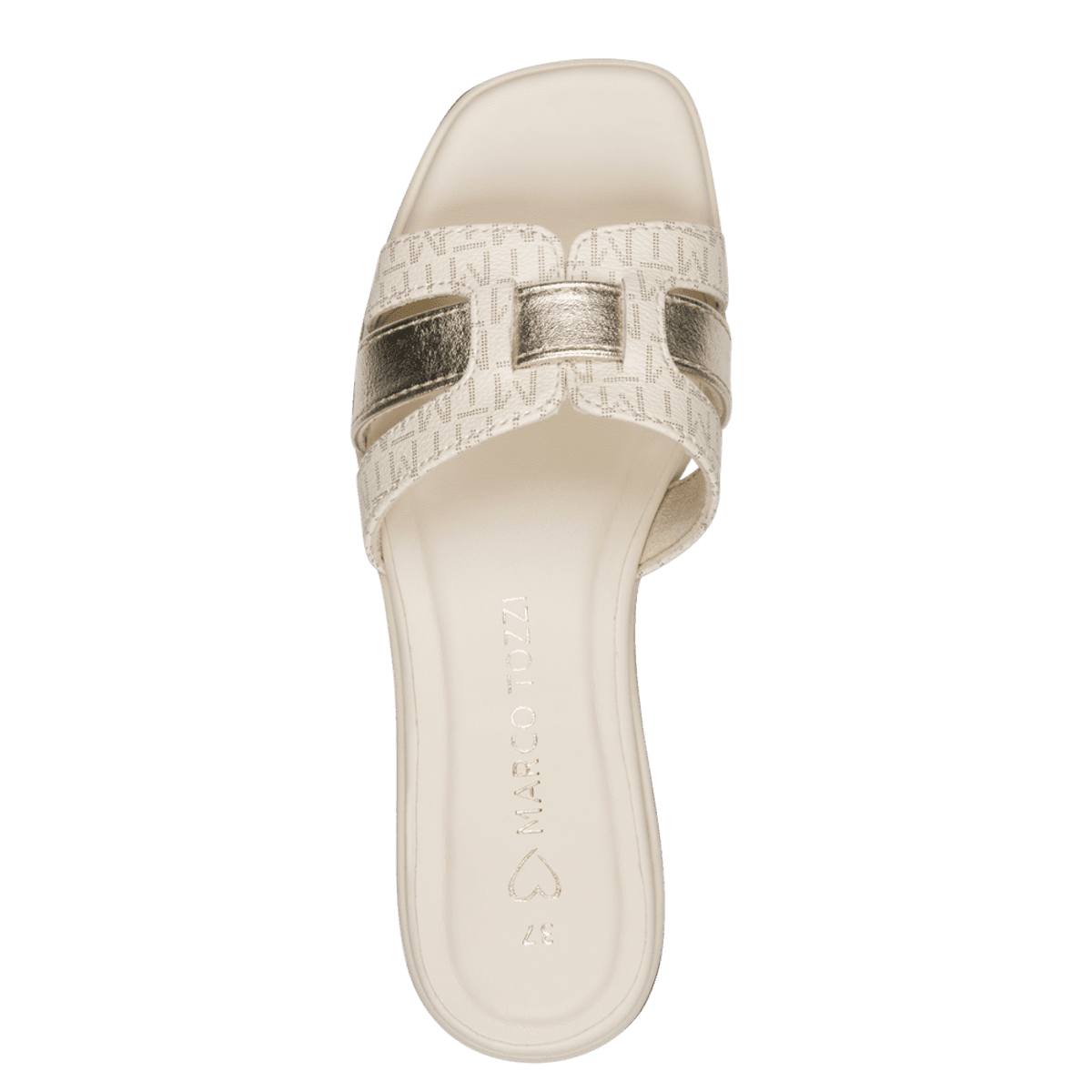 SANDAL M/LAV HÆL MT - CREAM