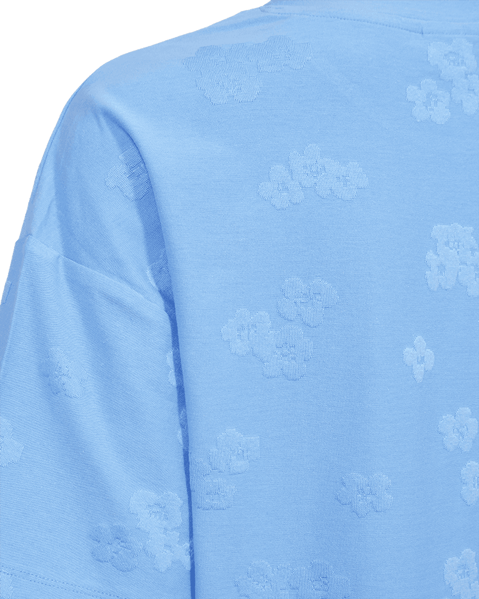ZIPREA T-SHIRT - HIMMELBLÅ