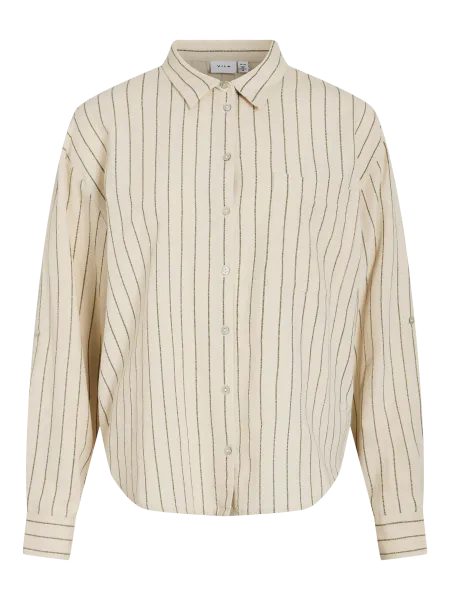 Hovedbilde PRISILLA SKJORTE M/STRIPER - NATURAL