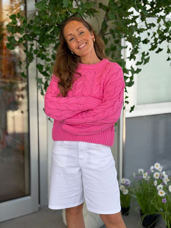SVEA THEA CABEL KNIT - CERISE