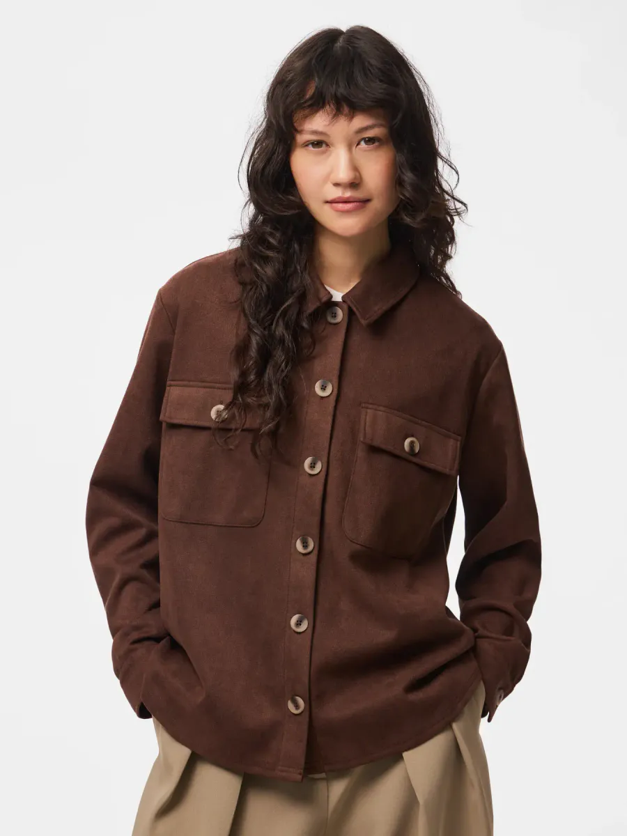 RAKEL SEMSKET LOOK JAKKE - BRUN