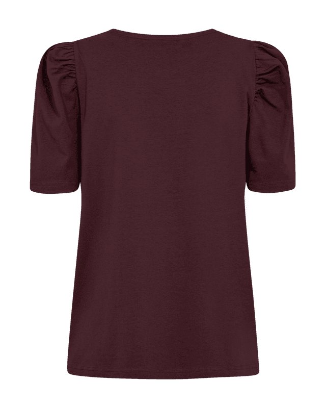 FENJA T-SHIRT M/PUFFERM - PLOMME