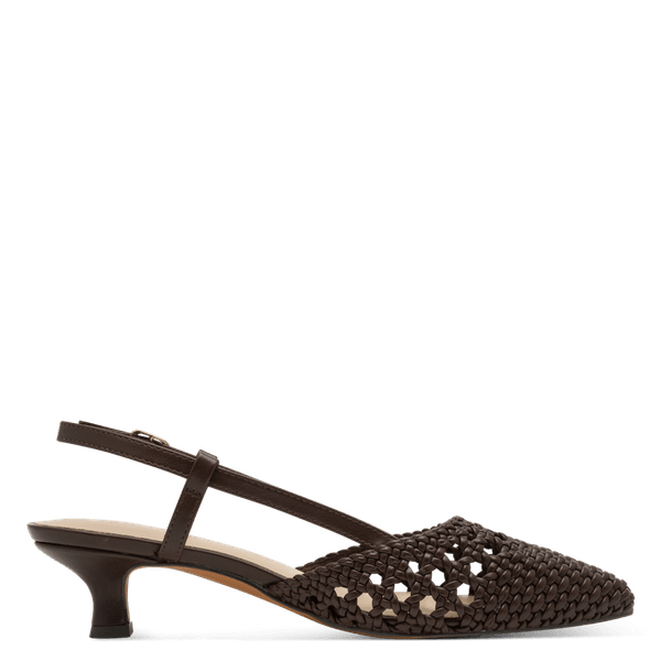 Hovedbilde PUMPS FLETTET M/SLINGBACK - BRUN