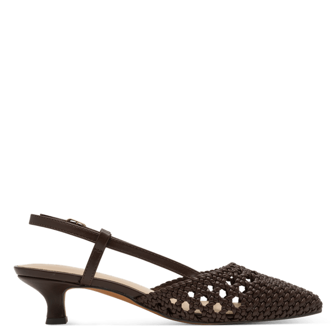 Hovedbilde PUMPS FLETTET M/SLINGBACK - BRUN