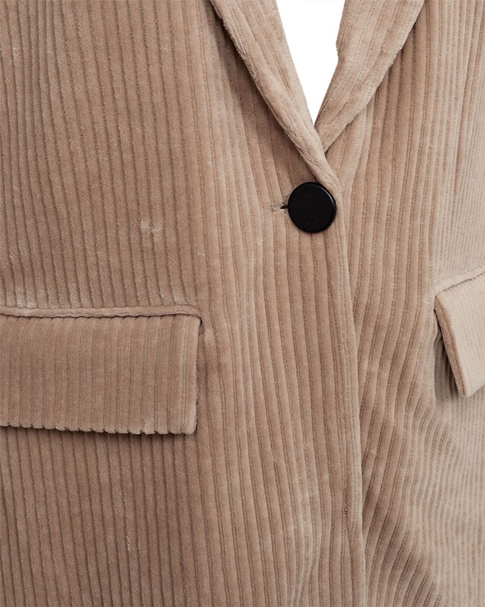 NACORY BLAZER VELVET - TAUPE
