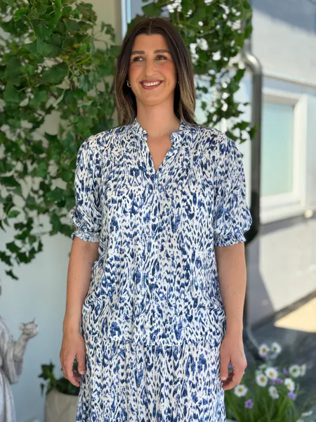 Hovedbilde DAISY BLUSE - NAYY / HVIT
