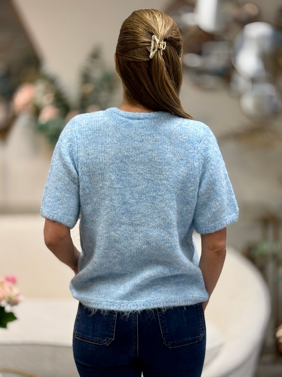 MARLEY GENSER M/KORT ERM - LYS BLÅ