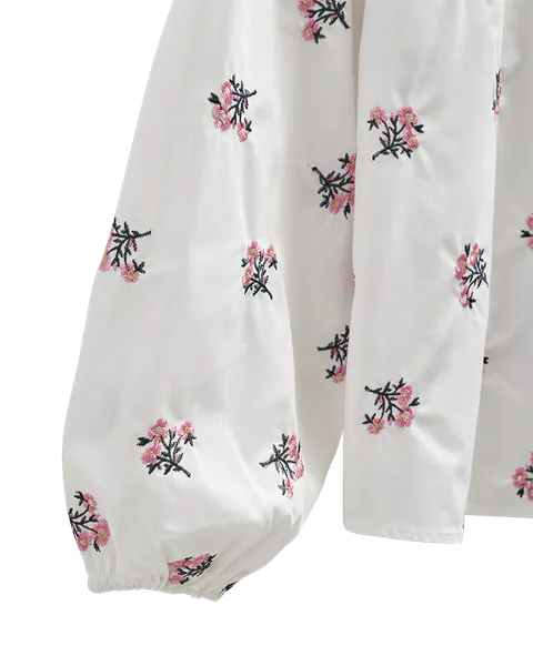 Hovedbilde LEILA SKJORTE FLOWERS - ROSA