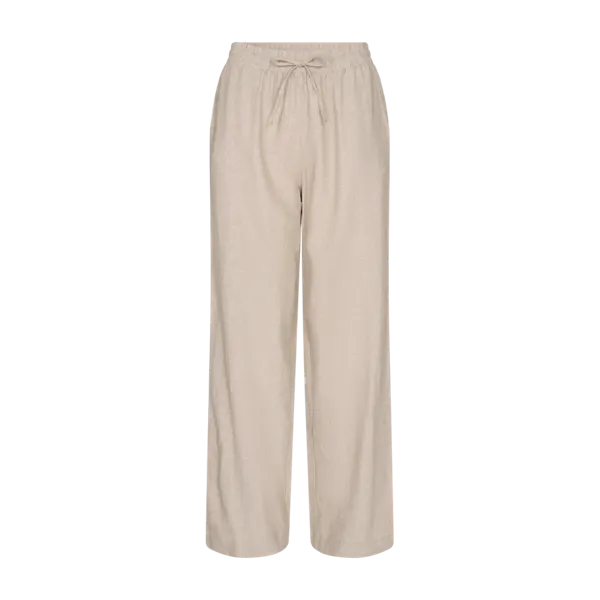 Hovedbilde LAVA LIN/VISCOSE BUKSE - SAND MELERT