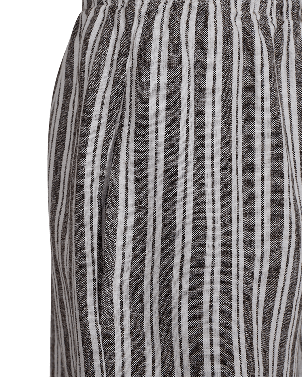 LAVA SHORTS M/STRIPER - BRUN/HVIT