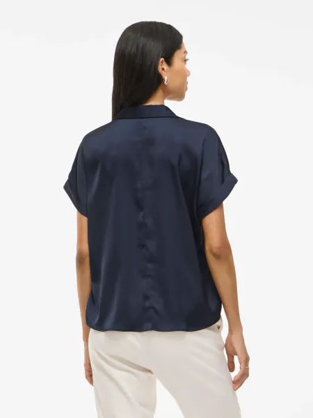 Hovedbilde ENNA RAVENNA BLUSE M/KORT ERM - NAVY