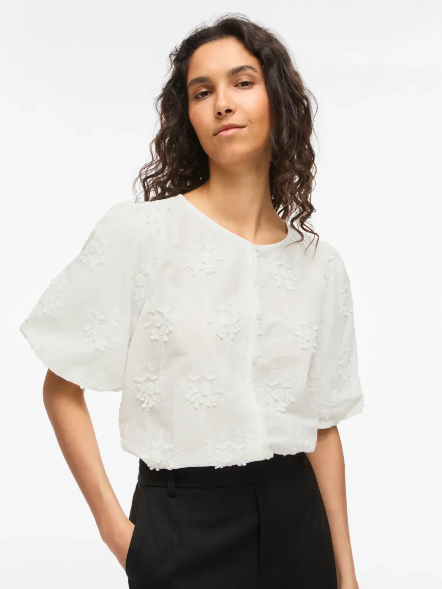 ANTONETT BLUSE - HVIT