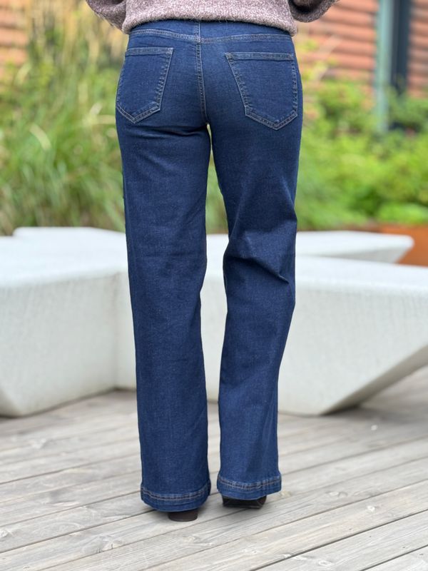 VEGA FLARE JEANS 82 CM - MØRK JEANS