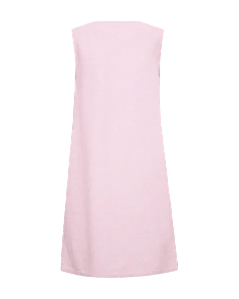Hovedbilde LAVA LIN/VISCOSE ERMLØS KJOLE M/ V-HALS - ROSA