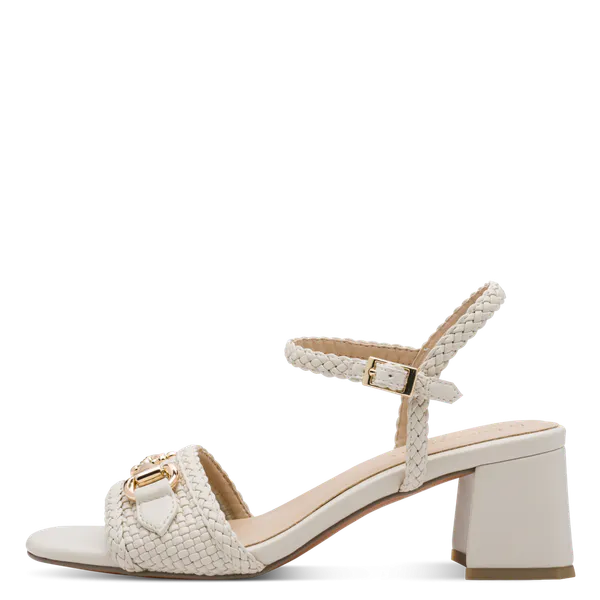 Hovedbilde SANDALETT FLETTET M/ HÆL - CREAM