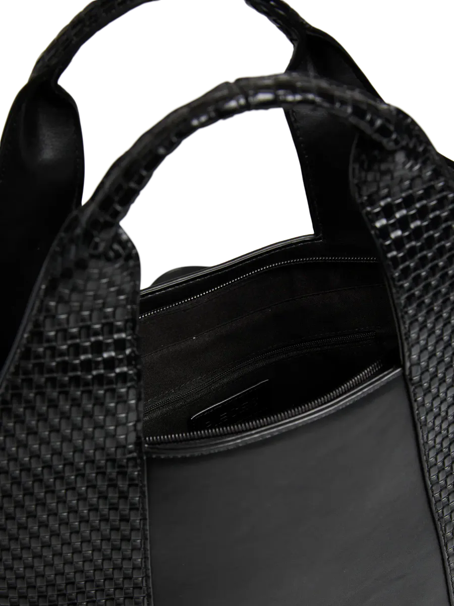 GINURLA VESKE FLETTET - SORT