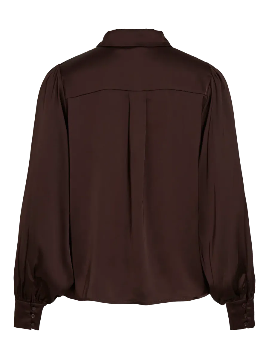 ENNA RAVENNA BLUSE - BRUN