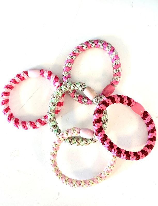 JASMINA STRIKKER 5-PACK - ROSA / CERISE / LYS ROSA