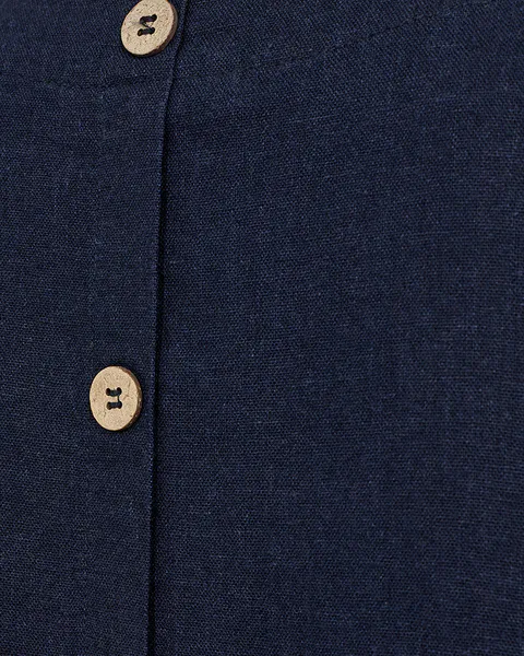 Hovedbilde LAVA KJOLE U/ERM M/KNAPPER BAK - NAVY