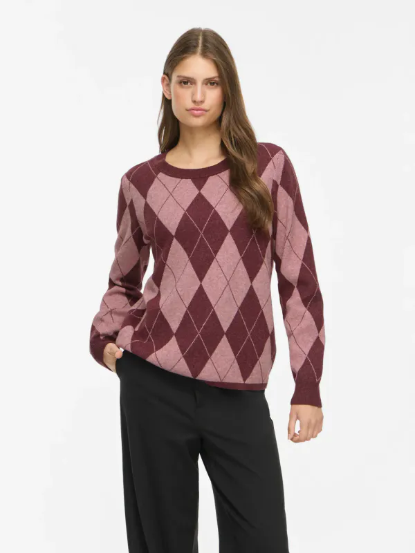 TIF ARGYLE GENSER - PLOMME/ROSA