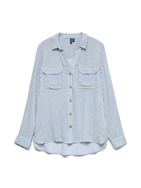 Hovedbilde BUMPY SKJORTE - LYS BLÅ/HVIT