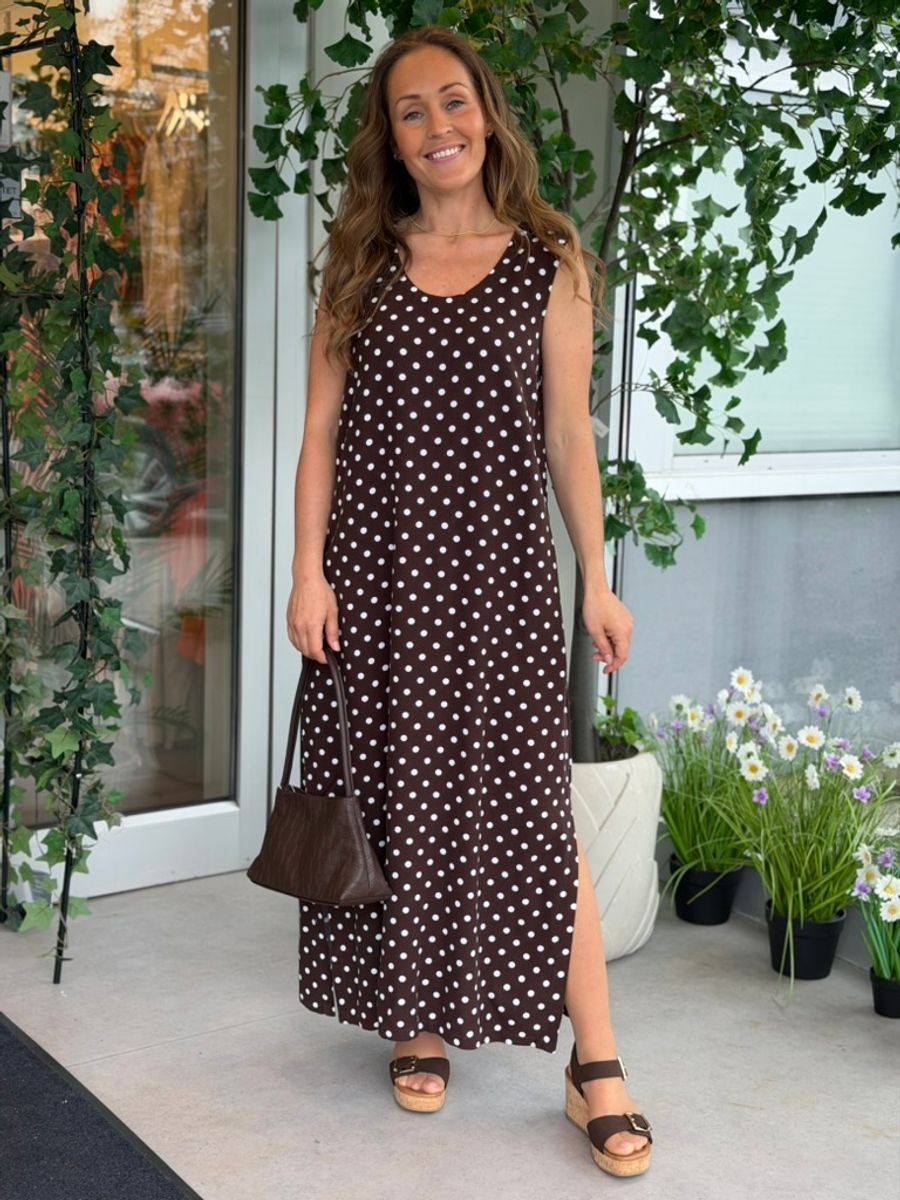 LAVISCO KJOLE DOTS - BRUN