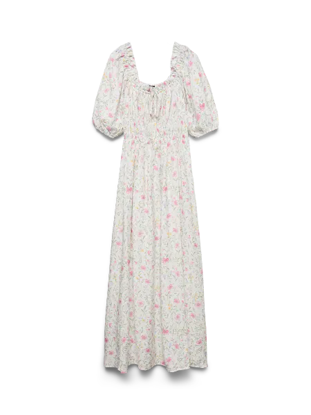 Hovedbilde JULIETTE SMOCK KJOLE FLOWER - OFFWHITE 