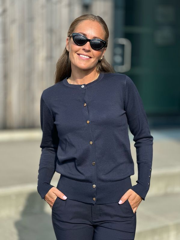KATIE CARDIGAN M/GULLKNAPPER - SALUTE