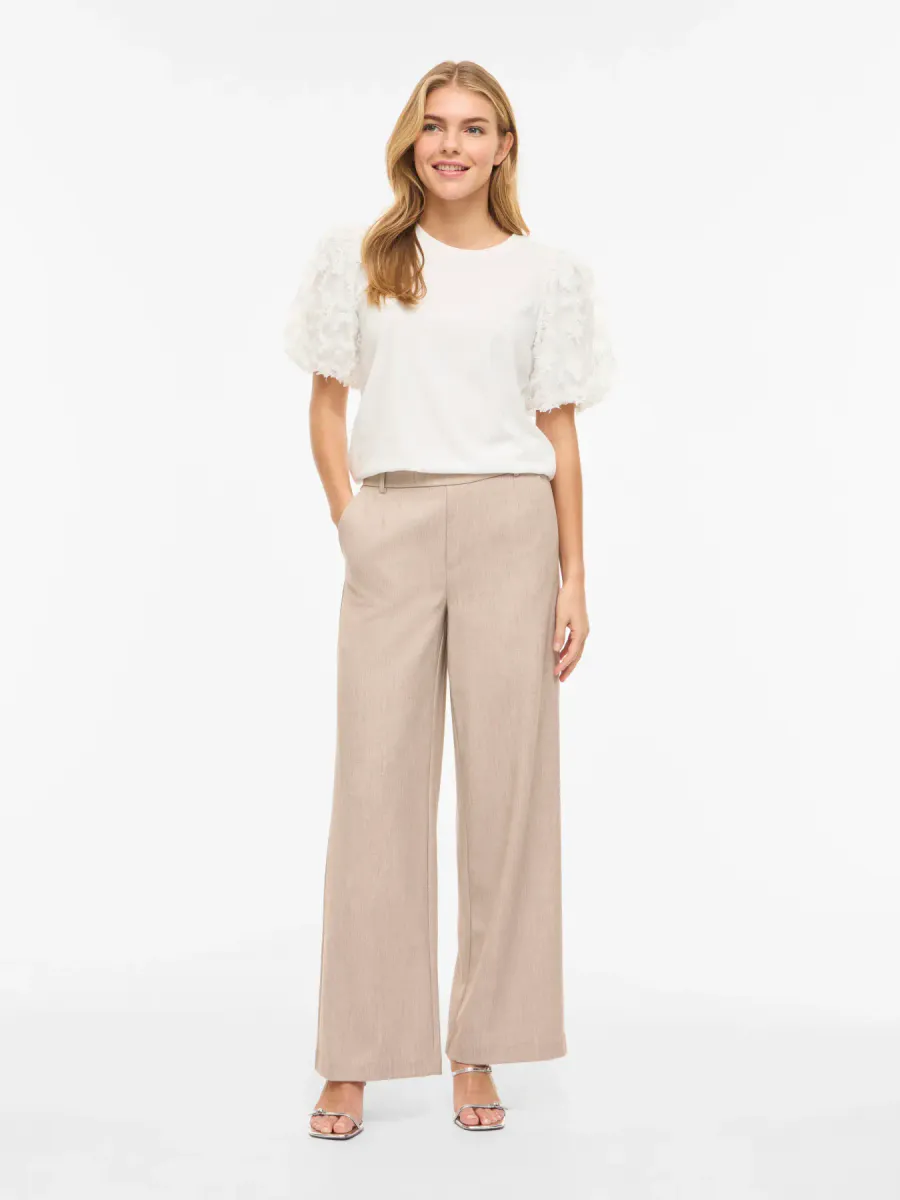 ONESCA TOPP M/EMBRO ERM - HVIT