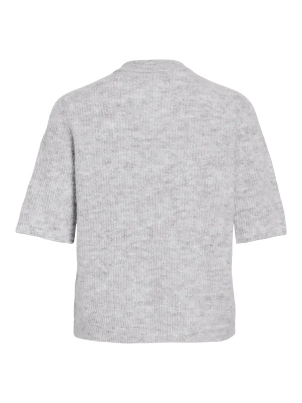 ALVA CARDIGAN 2/4 ERM - LYS GRÅ MELERT