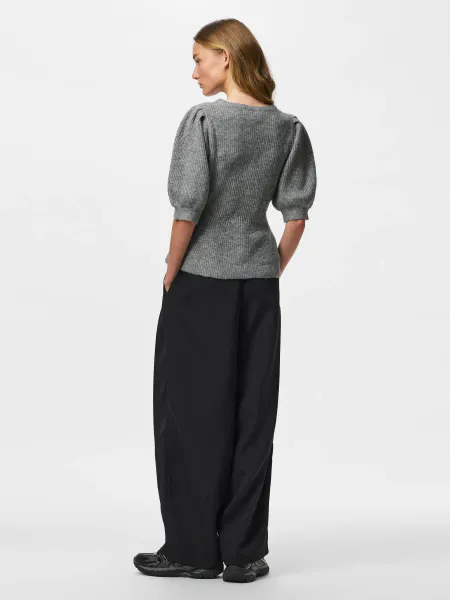 Hovedbilde SILLY CARDIGAN M/ PUFF ERM - GRÅ