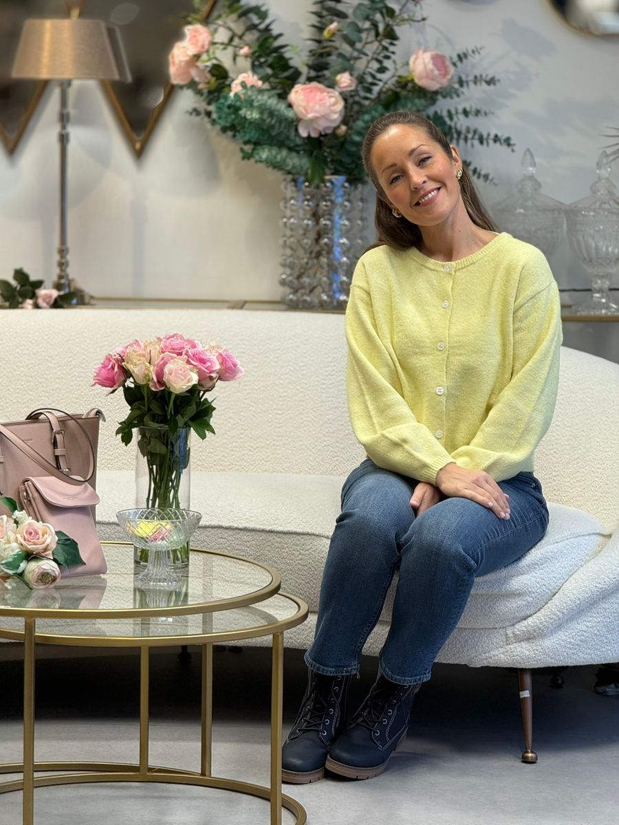 HOPE CARDIGAN - LYS GUL MELERT