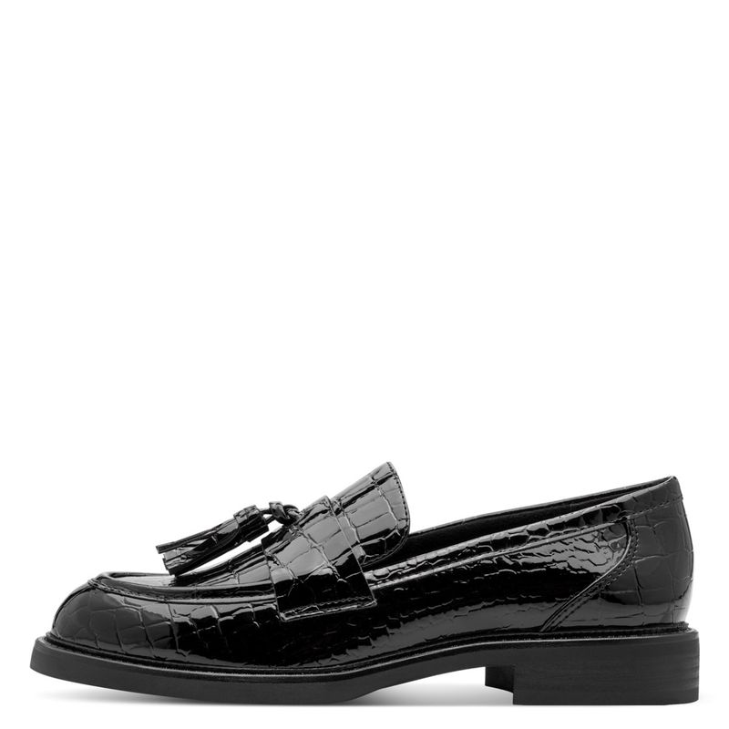 LOAFER - SORT CROCO PATENT
