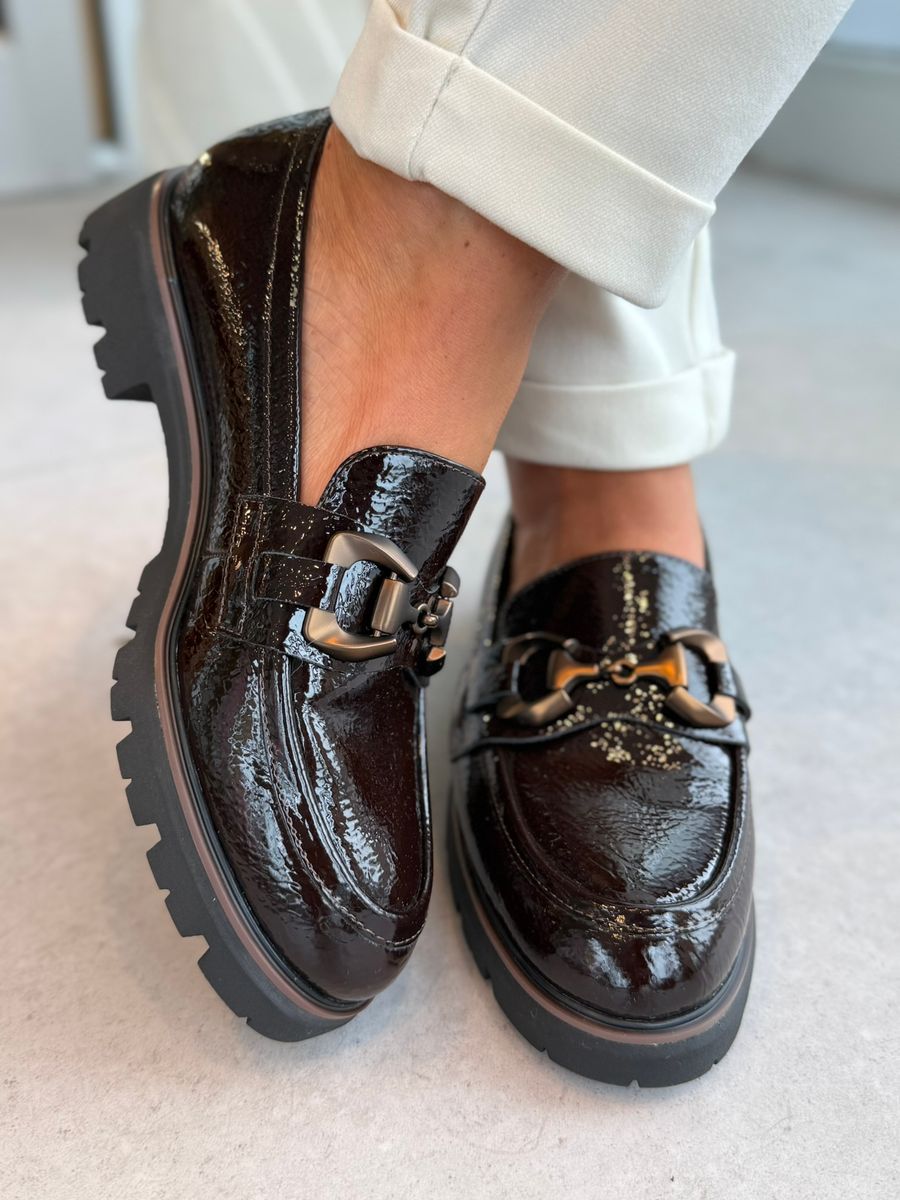 LOAFER M/LENKE - MOCCA PATENT