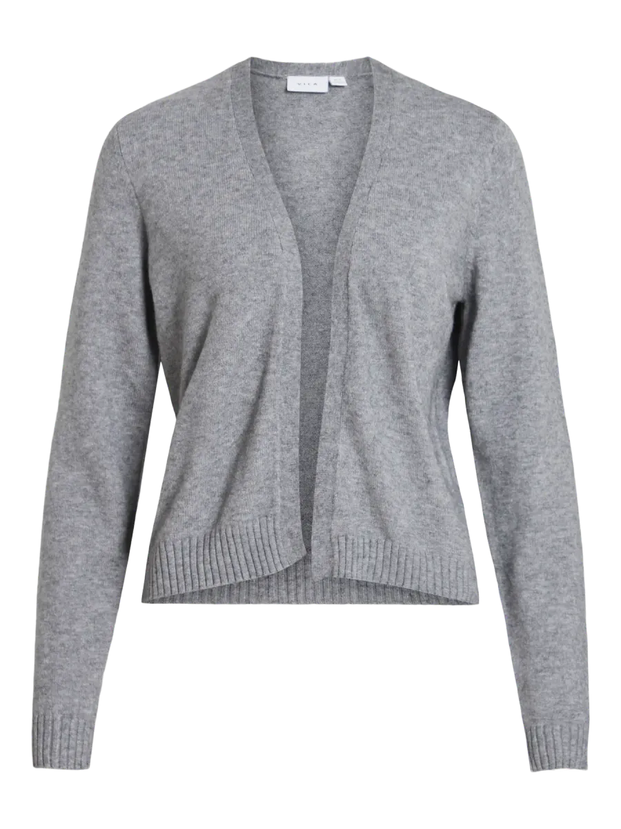 VIRIL SHORT CARDIGAN - GRÅ MELERT