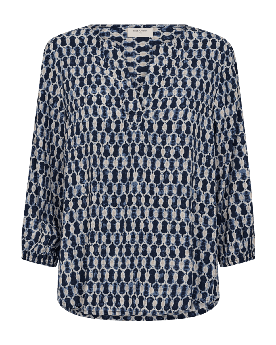 ADNEY BLUSE - NAVY / MOONBEAM