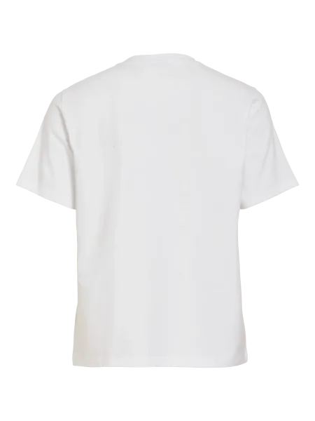 Hovedbilde NORA T-SHIRT - HVIT M/ORANGE