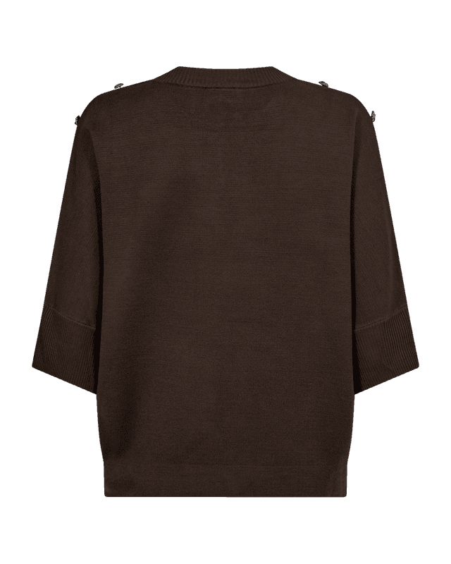 ANI GENSER M/KNAPPER - BRUN