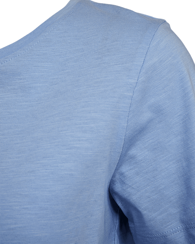 VIVA T-SHIRT RUND HALS - LYSBLÅ