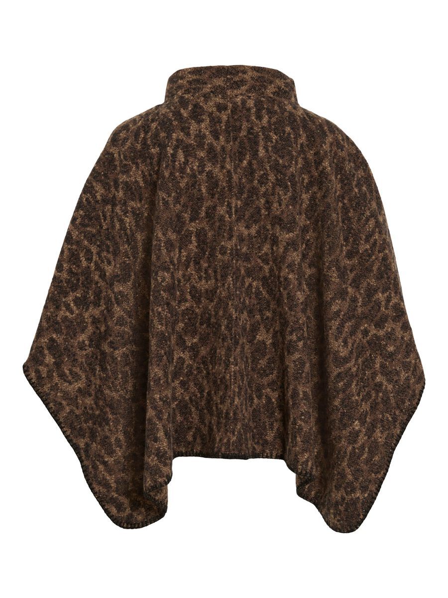 PAULINE PONCHO - SORT/LEO