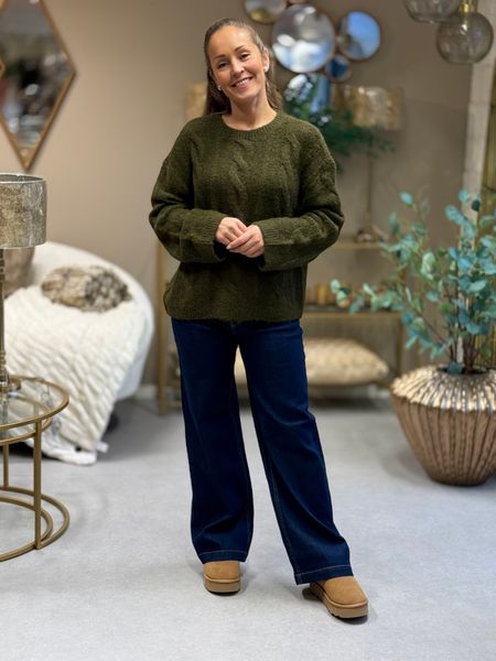 Hovedbilde MARLEY CABEL STRIKKET GENSER - OLIVEN