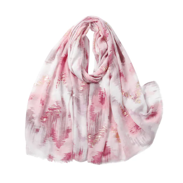 Hovedbilde SKJERF LANGT ABSTRAKT - HVIT / ROSA