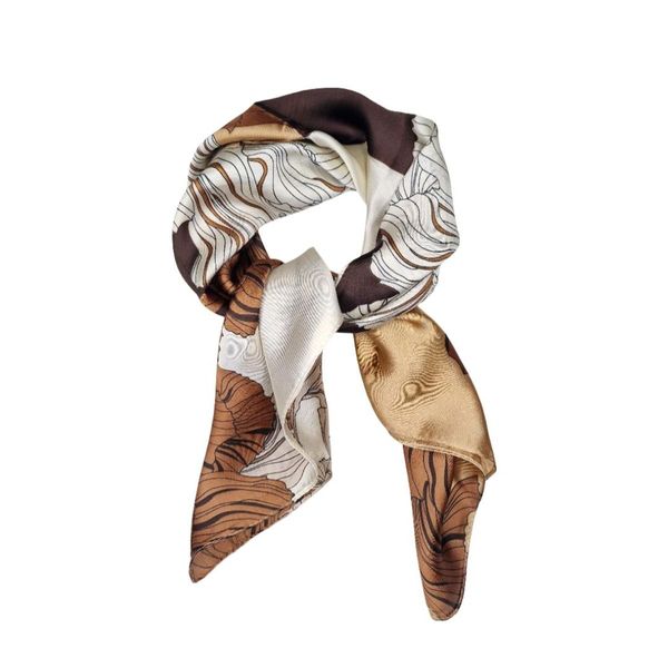 Hovedbilde SKJERF SILKELOOK - OFFWHITE / COGNAC / BRUN