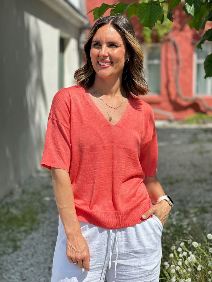 ELINA PULLOVER - CORAL